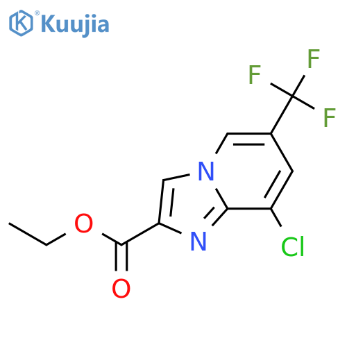 Ethyl 8-chloro-6-(trifluoromethyl)imidazo1,2-apyridine-2-carboxylate structure