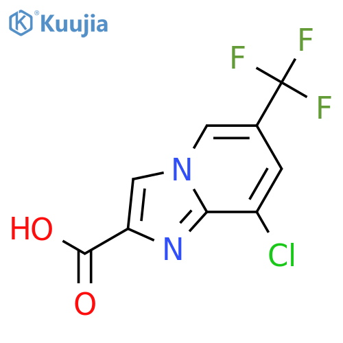 8-Chloro-6-(trifluoromethyl)imidazo[1,2-a]pyridine-2-carboxylic acid structure