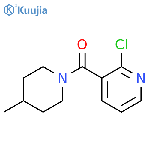 2-Chloro-3-(4-methylpiperidine-1-carbonyl)pyridine structure