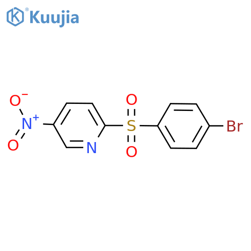2-[(4-bromophenyl)sulfonyl]-5-nitropyridine structure
