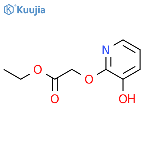 Acetic acid, [(3-hydroxy-2-pyridinyl)oxy]-, ethyl ester (9CI) structure