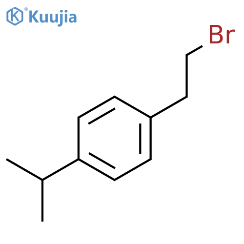 1-(2-bromoethyl)-4-(propan-2-yl)benzene structure