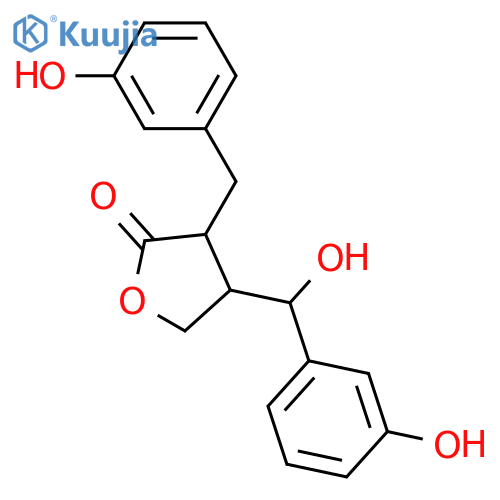 3,3',7'-Trihydroxy-8,8'-lignan-9,9'-olide; (7'S,8R,8'R)-form structure