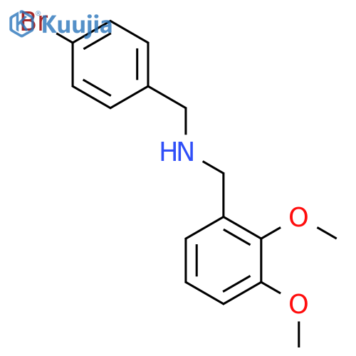 N-(4-Bromobenzyl)-1-(2,3-dimethoxyphenyl)methanamine structure