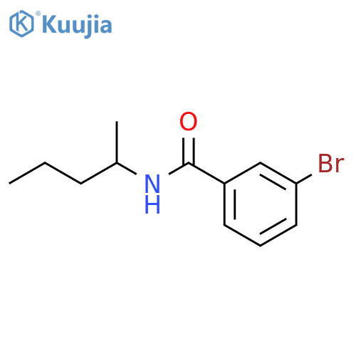 3-Bromo-N-(1-methyl-butyl)-benzamide structure