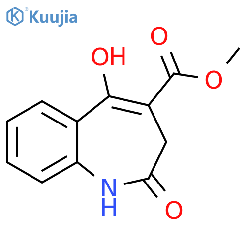 5-Hydroxy-2-oxo-2,3-dihydro-1H-benzo[b]azepine-4-carboxylic acid methyl ester structure