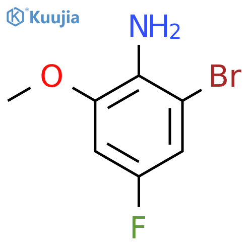 2-Bromo-4-fluoro-6-methoxyaniline structure