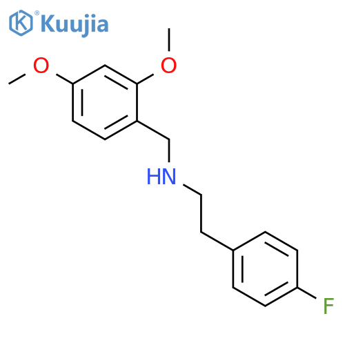 N-(2,4-dimethoxybenzyl)-2-(4-fluorophenyl)ethanamine structure