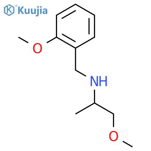(2-methoxybenzyl)(2-methoxy-1-methylethyl)amine structure