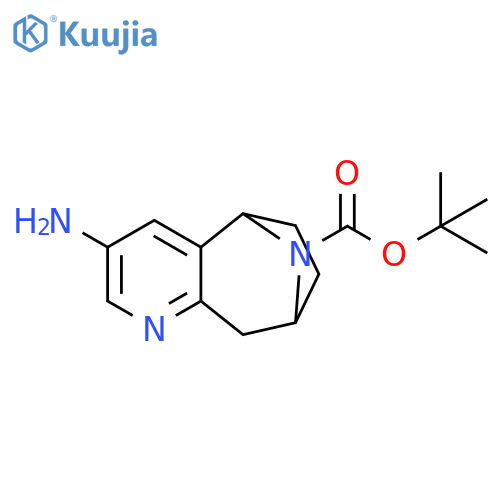 tert-butyl 4-amino-6,12-diazatricyclo7.2.1.0,2,7dodeca-2,4,6-triene-12-carboxylate structure