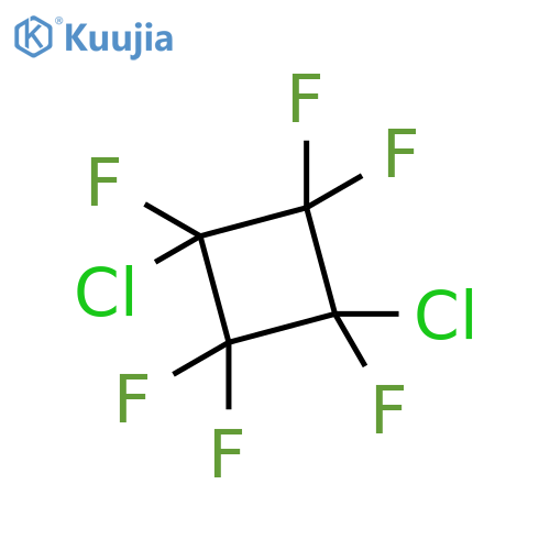 1,3-dichloro-1,2,2,3,4,4-hexafluorocyclobutane structure