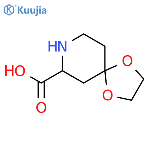 (7S)-1,4-dioxa-8-azaspiro[4.5]decane-7-carboxylic acid structure