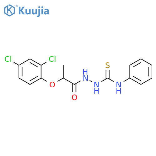 2-2-(2,4-Dichlorophenoxy)propanoyl-N-phenyl-1-hydrazinecarbothioamide structure