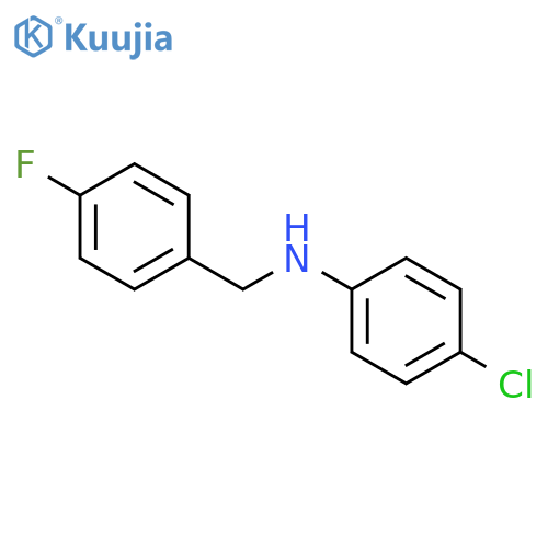 4-Chloro-N-(4-fluorobenzyl)aniline structure