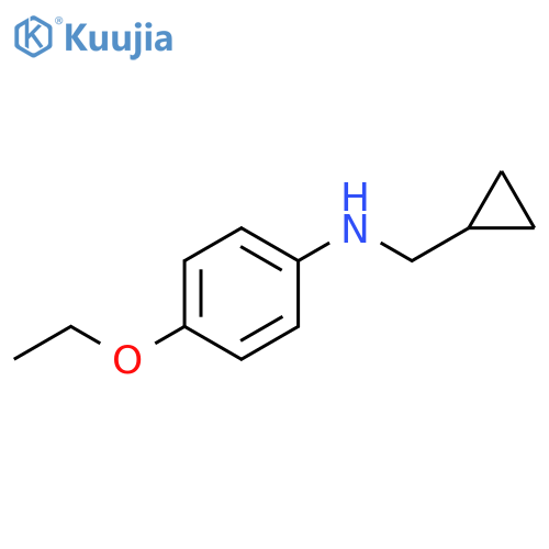 N-(cyclopropylmethyl)-4-ethoxyaniline structure