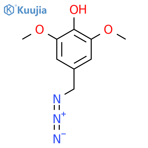 4-(azidomethyl)-2,6-dimethoxyphenol structure