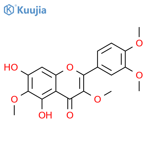 2-(3,4-dimethoxy-phenyl)-5,7-dihydroxy-3,6-dimethoxy-chromen-4-one structure