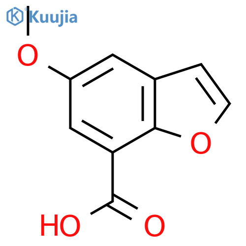 5-methoxy-1-benzofuran-7-carboxylic acid structure