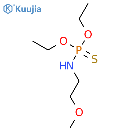 O,O-diethyl (2-methoxyethyl)phosphoramidothioate structure