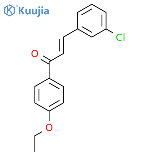 (E)-3-(3-Chlorophenyl)-1-(4-ethoxyphenyl)prop-2-en-1-one structure