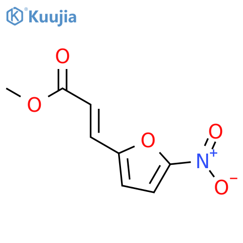 2-Propenoic acid, 3-(5-nitro-2-furanyl)-, methyl ester, (2E)- structure