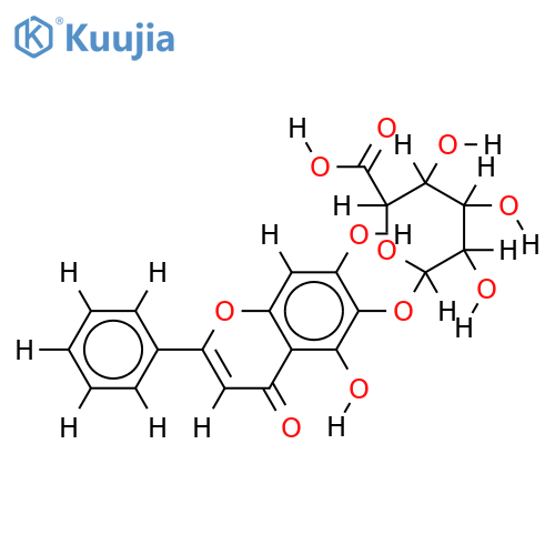 6-O-beta-D-Glucuronoside-Baicalein structure