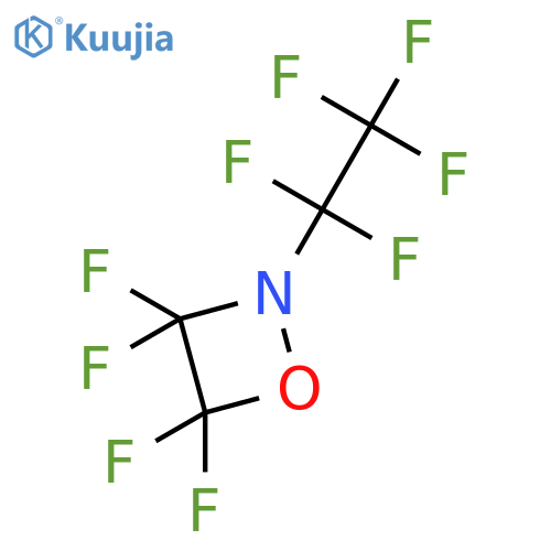 3,3,4,4-tetrafluoro-2-(pentafluoroethyl)-1,2-oxazetidine structure