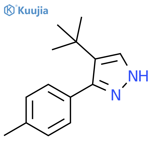 1H-Pyrazole, 4-(1,1-dimethylethyl)-3-(4-methylphenyl)- structure