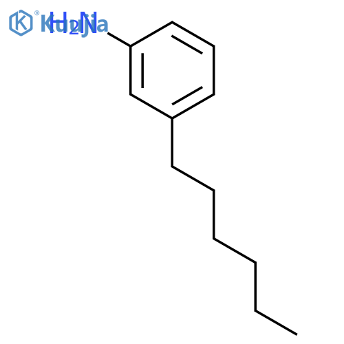 Benzenamine, 3-hexyl- structure