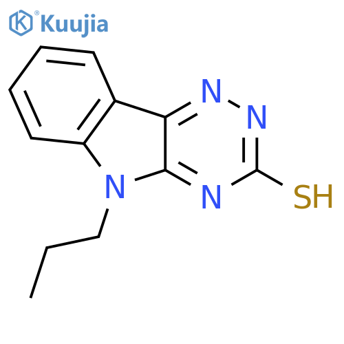 5-Propyl-5H-1,2,4triazino5,6-bindole-3-thiol structure