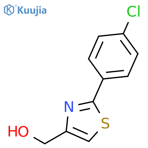 2-(4-chlorophenyl)-1,3-thiazol-4-ylmethanol structure