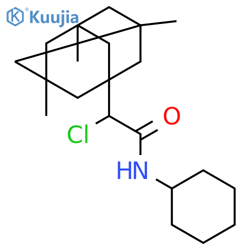 Tricyclo[3.3.1.13,7]decane-1-acetamide,a-chloro-N-cyclohexyl-3,5,7-trimethyl- structure