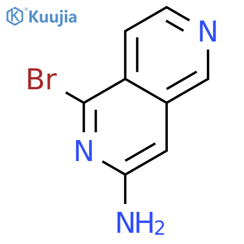 1-Bromo-2,6-naphthyridin-3-amine structure