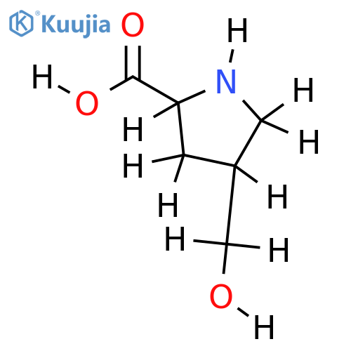 (2R,4S)-4-Hydroxymethyl)-2-pyrrolidinecarboxylic acid structure