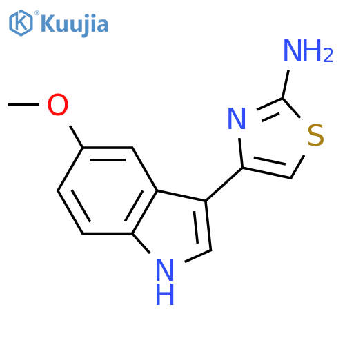 4-(5-Methoxy-1H-indol-3-yl)-1,3-thiazol-2-amine structure
