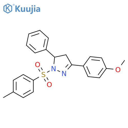 3-(4-methoxyphenyl)-1-(4-methylbenzenesulfonyl)-5-phenyl-4,5-dihydro-1H-pyrazole structure
