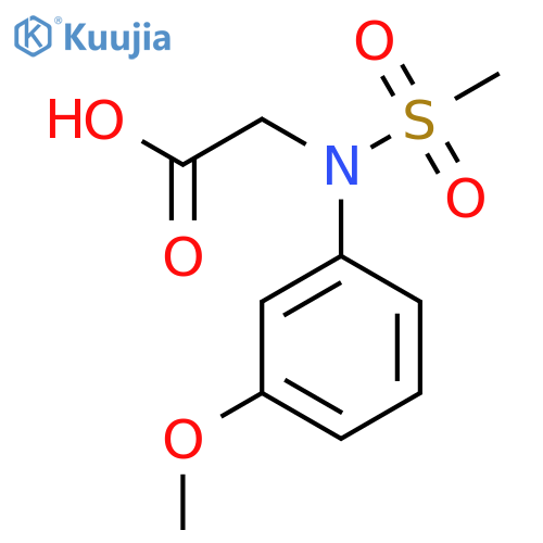 N-(3-Methoxyphenyl)-N-(methylsulfonyl)glycine structure