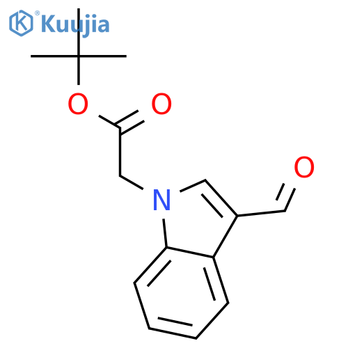 tert-butyl 2-(3-formyl-1H-indol-1-yl)acetate structure