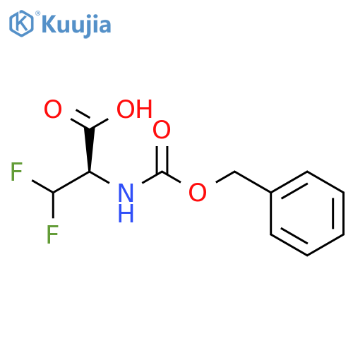 L-Alanine, 3,3-difluoro-N-[(phenylmethoxy)carbonyl]- structure