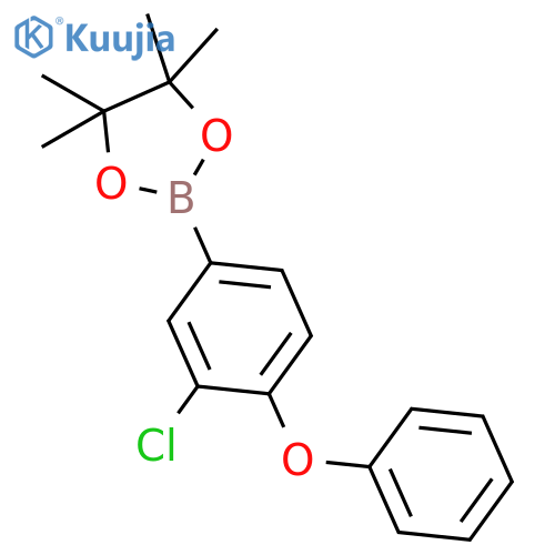 2-3-(4-chlorophenoxy)phenyl-4,4,5,5-tetramethyl-1,3,2-dioxaborolane structure