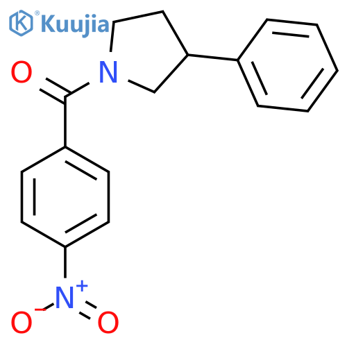 1-(4-Nitrobenzoyl)-3-phenylpyrrolidine structure