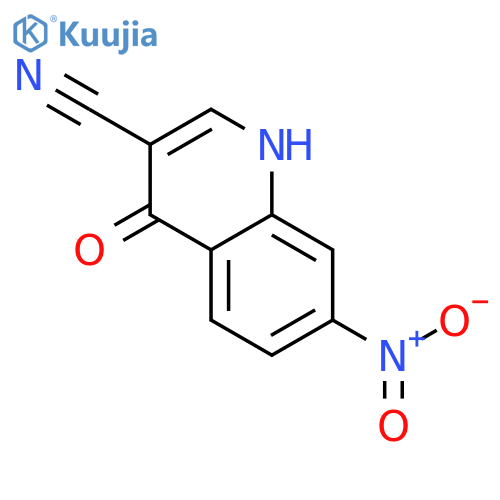 3-Quinolinecarbonitrile,1,4-dihydro-7-nitro-4-oxo- structure