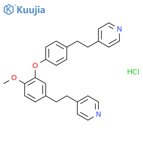 4-[2-(4-{2-methoxy-5-[2-(4-pyridinyl)ethyl]phenoxy}phenyl)ethyl]p Yridine Hydrochloride (1:1) structure