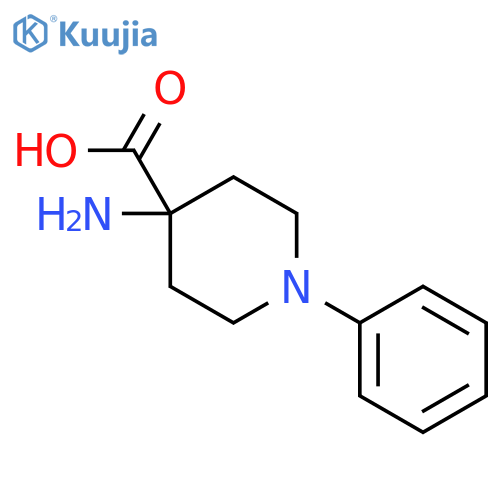 4-AMINO-1-PHENYLPIPERIDINE-4-CARBOXYLIC ACID structure