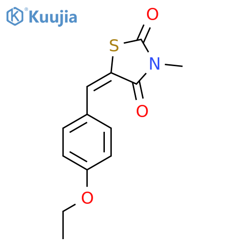 5-[(E)-(4-ETHOXYPHENYL)METHYLIDENE]-3-METHYL-1,3-THIAZOLANE-2,4-DIONE structure