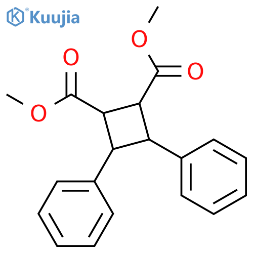 dimethyl 3,4-diphenylcyclobutane-1,2-dicarboxylate structure