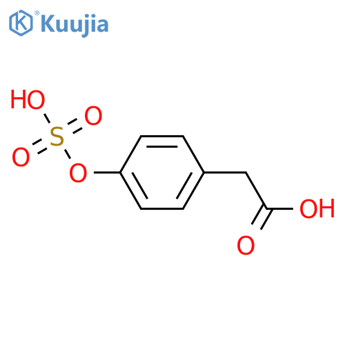 4-Hydroxyphenylacetic acid; O-Sulfate structure