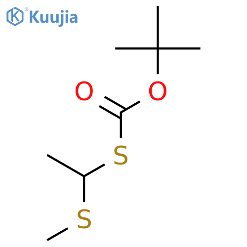 O-tert-butyl S-[1-(methylsulfanyl)ethyl] carbonothioate structure