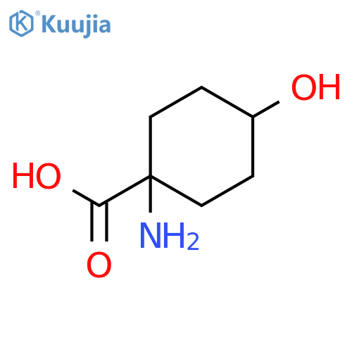 1-amino-4-hydroxycyclohexane-1-carboxylic acid structure