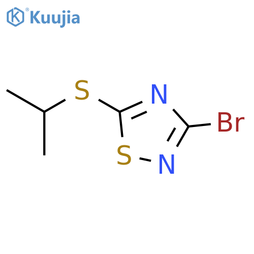 3-Bromo-5-(isopropylthio)-1,2,4-thiadiazole structure